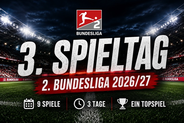 2. Bundesliga 3 Spieltag - Spiele, Tabelle und Topspiel