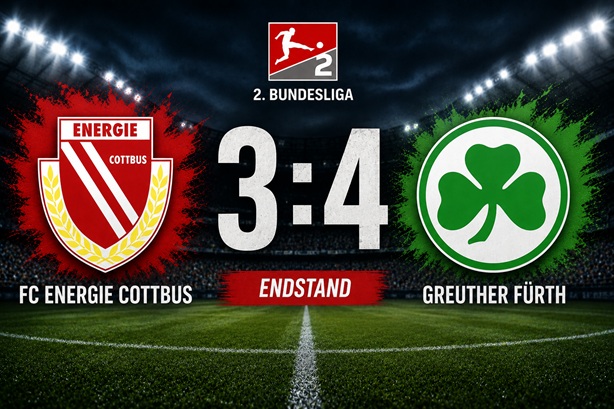 Cottbus gegen Fürth 3-4