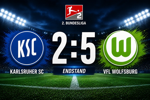 Karlsruhe gegen Wolfsburg 2-5