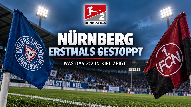 Nürnberg erstmals gestoppt - Was das 22 in Kiel zeigt