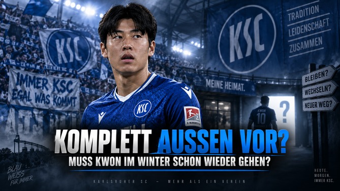 Hyeokkyu Kwon im Trikot des Karlsruher SC vor möglichem Wechsel im Winter