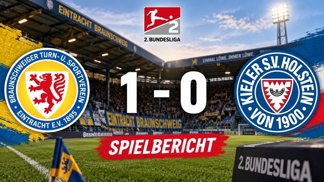 Eintracht Braunschweig gegen Holstein Kiel 1:0 im Spielbericht der 2. Bundesliga