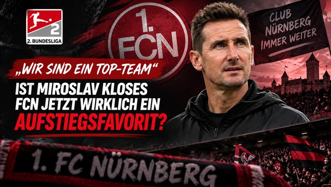 Miroslav Klose beim 1. FC Nürnberg vor der Frage nach dem Aufstieg in die Bundesliga