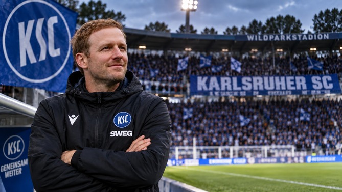 Maximilian Senft beim Karlsruher SC vor dem wichtigen Heimspiel gegen St. Pauli